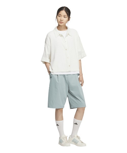 adidas(アディダス)の「【別注】アディダス adidas SOFTLUXバミューダ ルーズフィット パンツ ショーツ 限定コラボ(その他パンツ・レディース・グリーン/オフホワイト/ブラック・M/L)」の12枚目の写真