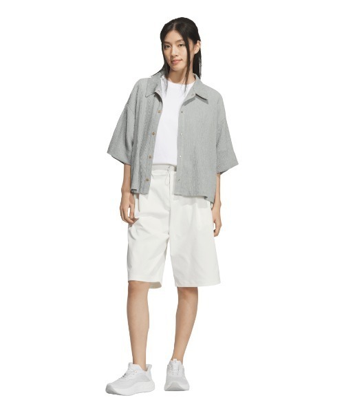adidas(アディダス)の「【別注】アディダス adidas SOFTLUXバミューダ ルーズフィット パンツ ショーツ 限定コラボ(その他パンツ・レディース・グリーン/オフホワイト/ブラック・M/L)」の8枚目の写真