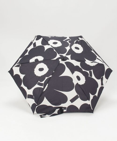 marimekko（マリメッコ）の「Unikko / Mini manual folding umbrella（折りたたみ傘・レディース・ブラック・FREE）」の8枚目の写真