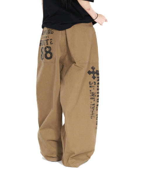 IDWS(アイドンワナセル)の「Route Print Balloon Pants Beige(その他パンツ・レディース・その他・1/2/0)」の19枚目の写真
