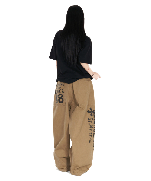 IDWS(アイドンワナセル)の「Route Print Balloon Pants Beige(その他パンツ・レディース・その他・1/2/0)」の22枚目の写真