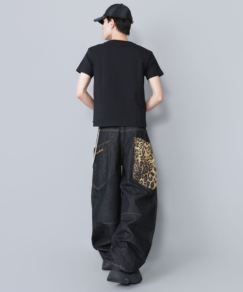 SPINNS（スピンズ）の「短丈グラフィック半袖Tシャツ/スケルトンプリント（Tシャツ/カットソー・メンズ・ホワイト/ブラック/ブラック系その他/ウッドランド・ONESIZE）」の20枚目の写真