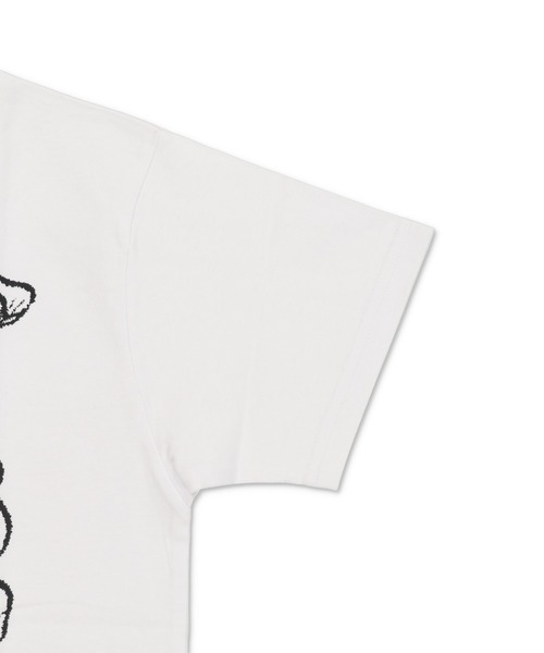 SPINNS（スピンズ）の「短丈グラフィック半袖Tシャツ/スケルトンプリント（Tシャツ/カットソー・メンズ・ホワイト/ブラック/ブラック系その他/ウッドランド・ONESIZE）」の6枚目の写真