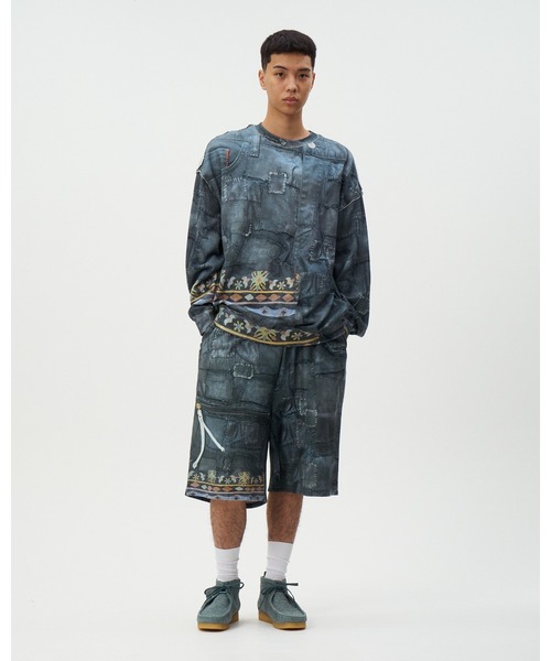 DISCOVERED（ディスカバード）の「CRUST TROMPELOEIL SHORTS（スウェットパンツ・メンズ・ブラック・SMALL/LARGE）」の6枚目の写真