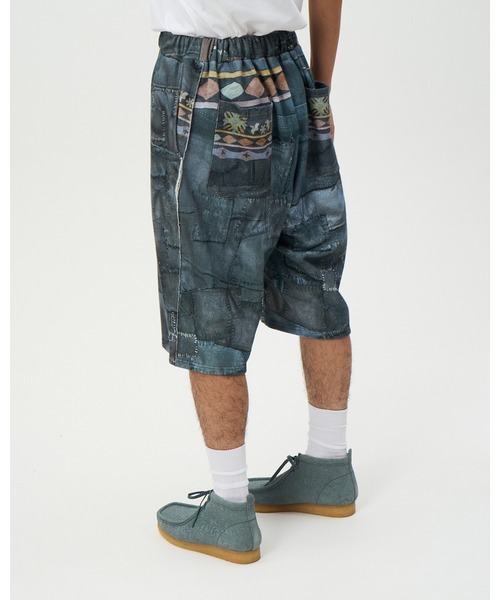 DISCOVERED（ディスカバード）の「CRUST TROMPELOEIL SHORTS（スウェットパンツ・メンズ・ブラック・SMALL/LARGE）」の4枚目の写真
