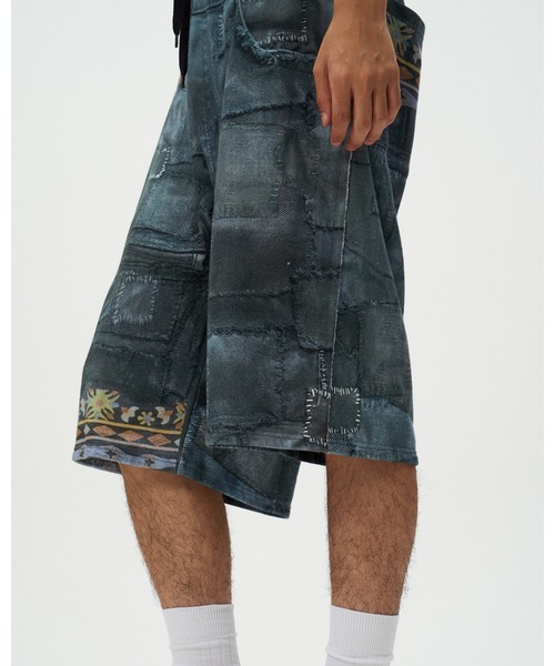 DISCOVERED（ディスカバード）の「CRUST TROMPELOEIL SHORTS（スウェットパンツ・メンズ・ブラック・SMALL/LARGE）」の5枚目の写真