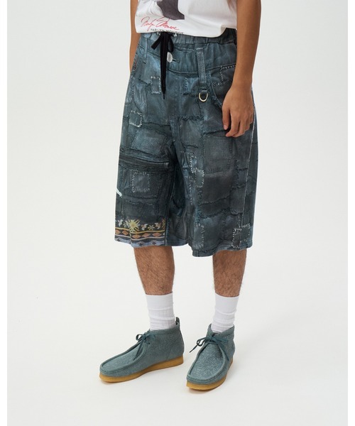 DISCOVERED（ディスカバード）の「CRUST TROMPELOEIL SHORTS（スウェットパンツ・メンズ・ブラック・SMALL/LARGE）」の2枚目の写真
