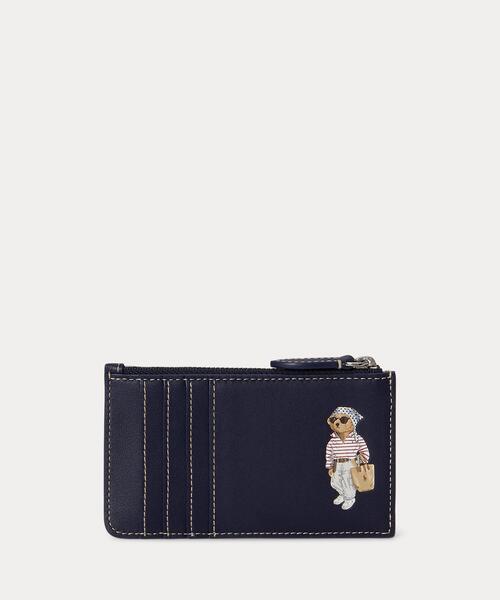 Polo ベア レザー ジップ カード ケース（カードケース）｜POLO RALPH