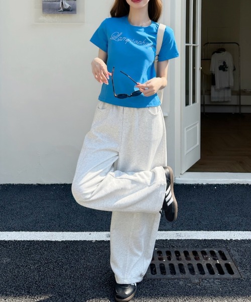 Ada.(エイダ)の「ビーズ刺繍ロゴ 半袖Tシャツ(Tシャツ/カットソー・レディース・ホワイト/ブルー/ブラック・FREE)」の22枚目の写真