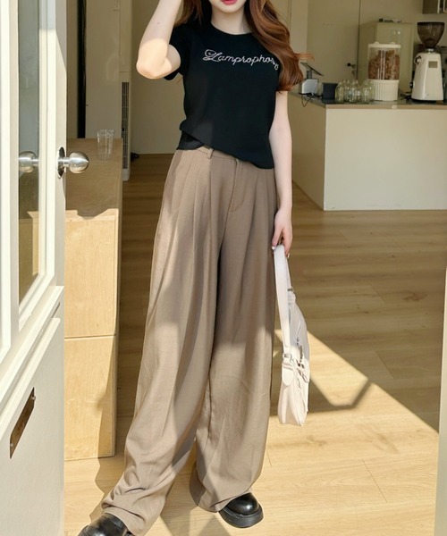 Ada.(エイダ)の「ビーズ刺繍ロゴ 半袖Tシャツ(Tシャツ/カットソー・レディース・ホワイト/ブルー/ブラック・FREE)」の16枚目の写真