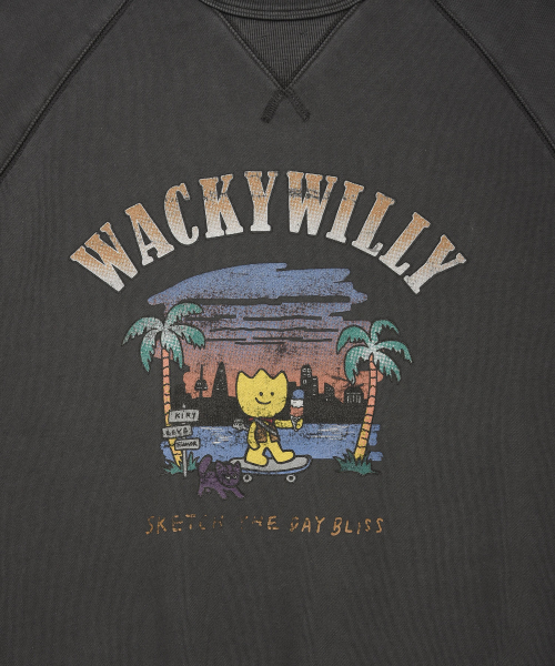 Wacky WiLLy(ワッキーウィリー)の「ウォッシングワンポイントスウェットチャコール(スウェット・レディース・その他・MEDIUM/LARGE/X-LARGE/SMALL)」の5枚目の写真