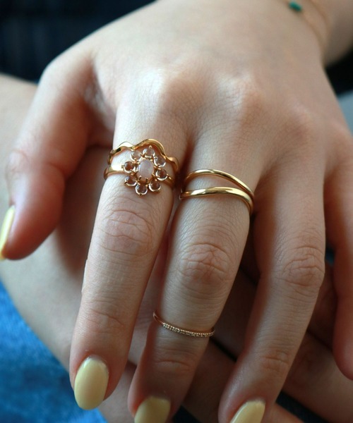 NOJESS（ノジェス）の「ゴールドサンストーン／クォーツリング（リング・レディース・オレンジ系その他・#13/#11）」の6枚目の写真