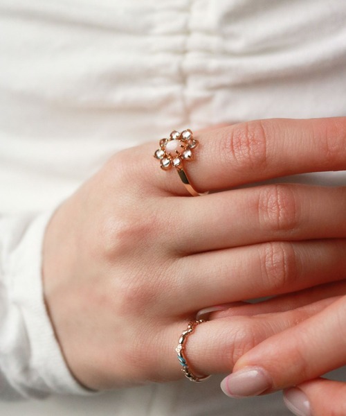 NOJESS（ノジェス）の「ゴールドサンストーン／クォーツリング（リング・レディース・オレンジ系その他・#13/#11）」の7枚目の写真