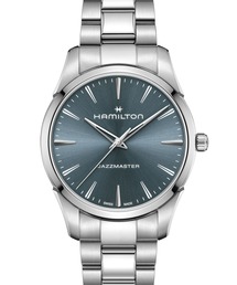 HAMILTON（ハミルトン）の「HAMILTON [ハミルトン] 腕時計 Jazzmaster （ジャズマスター）  クオーツ 40MM ブルー×シルバー（アナログ腕時計）」