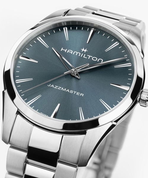 HAMILTON（ハミルトン）の「HAMILTON [ハミルトン] 腕時計 Jazzmaster （ジャズマスター）  クオーツ 40MM ブルー×シルバー（アナログ腕時計・メンズ・ブルー・FREE）」の5枚目の写真