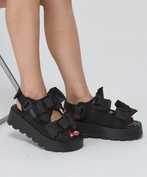 3.3 Field Trip （3.3フィールドトリップ）の「3.3 Field Trip／リボンダメージサンダル（サンダル・レディース・ブラック/ブルー・SMALL/MEDIUM/LARGE）」の5枚目の写真