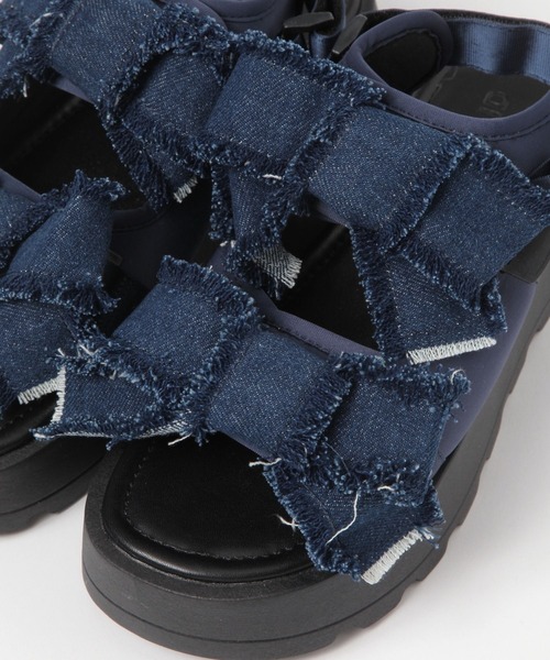 3.3 Field Trip （3.3フィールドトリップ）の「3.3 Field Trip／リボンダメージサンダル（サンダル・レディース・ブラック/ブルー・SMALL/MEDIUM/LARGE）」の17枚目の写真