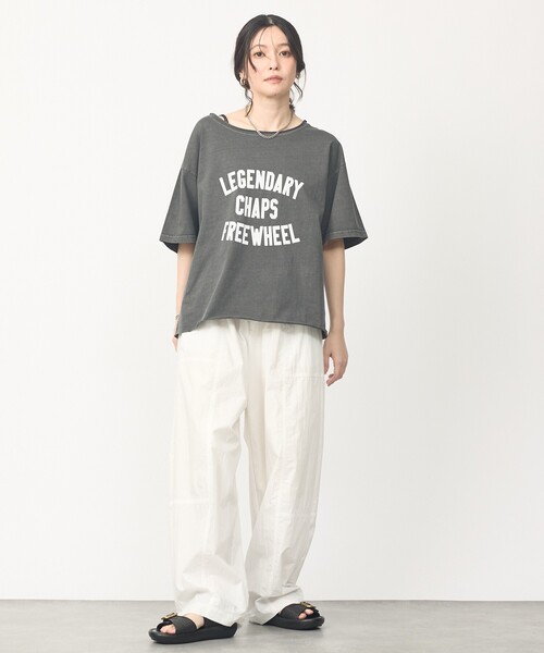 abahouse mavie（アバハウスマヴィ）の「【旬シルエット】カーブイージーパンツ（その他パンツ・レディース・ホワイト/ベージュ/ブラック・38/36）」の4枚目の写真