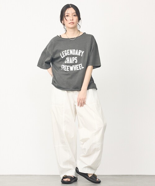 abahouse mavie（アバハウスマヴィ）の「【旬シルエット】カーブイージーパンツ（その他パンツ・レディース・ホワイト/ベージュ/ブラック・38/36）」の5枚目の写真