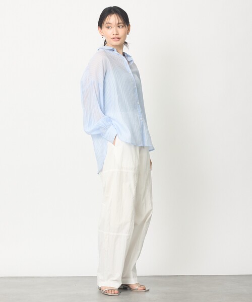 abahouse mavie（アバハウスマヴィ）の「【旬シルエット】カーブイージーパンツ（その他パンツ・レディース・ホワイト/ベージュ/ブラック・38/36）」の6枚目の写真