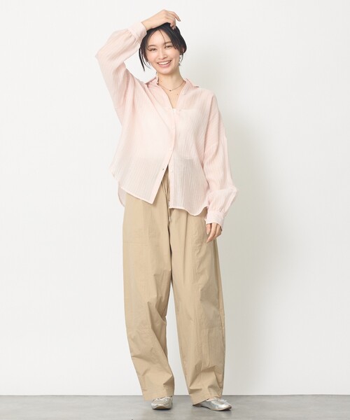 abahouse mavie（アバハウスマヴィ）の「【旬シルエット】カーブイージーパンツ（その他パンツ・レディース・ホワイト/ベージュ/ブラック・38/36）」の9枚目の写真