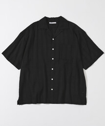 Firsthand（ファーストハンド）の「Firsthand/ファーストハンド ジャカード調 リラックスフィット オープンカラーシャツ ショートスリーブ  / セミシアー / ドビー織（シャツ/ブラウス）」