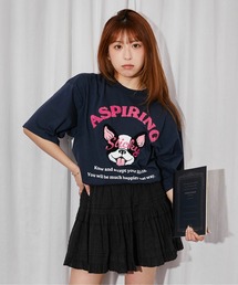 《ドッグキャラクター×サガラロゴ》Tシャツ/ストリート/春夏秋/全4色