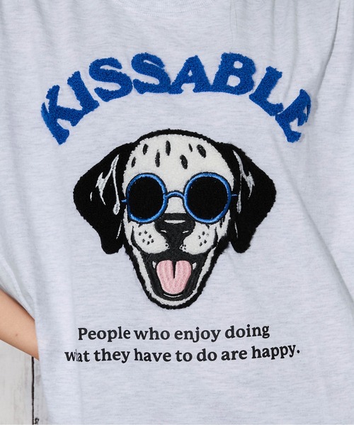 GORGE（ゴージ）の「《ドッグキャラクター×サガラロゴ》Tシャツ／ストリート／春夏秋／全4色（Tシャツ/カットソー・レディース・オートミール/オフホワイト・F）」の8枚目の写真