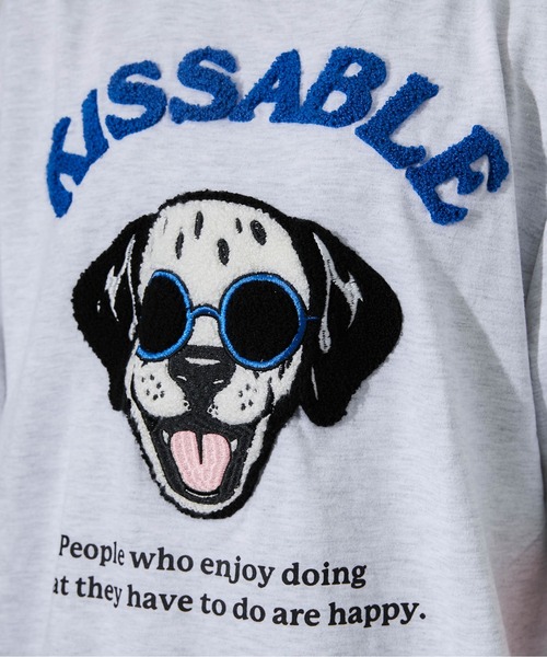 GORGE（ゴージ）の「《ドッグキャラクター×サガラロゴ》Tシャツ／ストリート／春夏秋／全4色（Tシャツ/カットソー・レディース・オートミール/オフホワイト・F）」の9枚目の写真