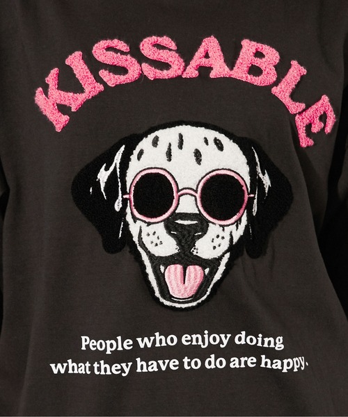 GORGE（ゴージ）の「《ドッグキャラクター×サガラロゴ》Tシャツ／ストリート／春夏秋／全4色（Tシャツ/カットソー・レディース・オートミール/オフホワイト・F）」の14枚目の写真