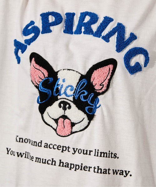 GORGE（ゴージ）の「《ドッグキャラクター×サガラロゴ》Tシャツ／ストリート／春夏秋／全4色（Tシャツ/カットソー・レディース・オートミール/オフホワイト・F）」の20枚目の写真