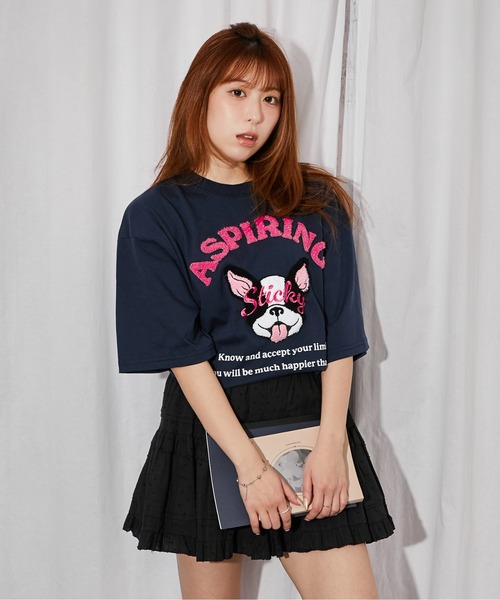 GORGE（ゴージ）の「《ドッグキャラクター×サガラロゴ》Tシャツ／ストリート／春夏秋／全4色（Tシャツ/カットソー・レディース・オートミール/オフホワイト・F）」の22枚目の写真