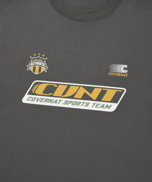 COVERNAT（カバーナット）の「クールコットンフットボールグラフィックTシャツチャコール（Tシャツ/カットソー・レディース・その他・SMALL/MEDIUM/LARGE/X-LARGE/XX-LARGE）」の5枚目の写真