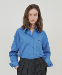 Time Signature Cotton Shirt [Blue]