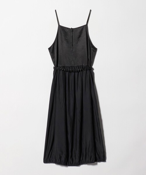 6（ロク）の「＜6(ROKU)＞コンビネーション キャミワンピース（ワンピース・レディース・ブラック・38/36）」の6枚目の写真