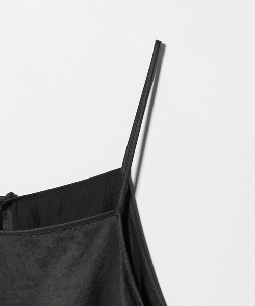 6（ロク）の「＜6(ROKU)＞コンビネーション キャミワンピース（ワンピース・レディース・ブラック・38/36）」の8枚目の写真