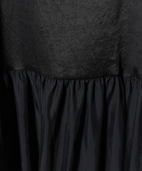 6（ロク）の「＜6(ROKU)＞コンビネーション キャミワンピース（ワンピース・レディース・ブラック・38/36）」の14枚目の写真