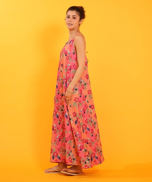 ROXY(ロキシー)の「【ムラサキスポーツ限定】ROXY/ロキシー ワンピース HIBISCUS TIDE DRESS RLY262629M UT(ワンピース・レディース・ブラック/ピンク・L/M)」の13枚目の写真