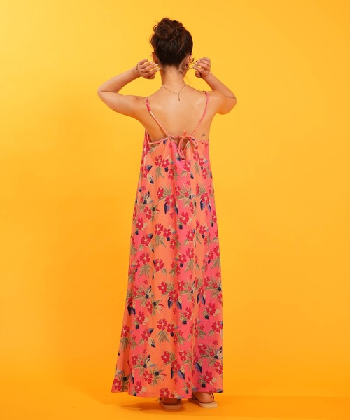 ROXY(ロキシー)の「【ムラサキスポーツ限定】ROXY/ロキシー ワンピース HIBISCUS TIDE DRESS RLY262629M UT(ワンピース・レディース・ブラック/ピンク・L/M)」の14枚目の写真