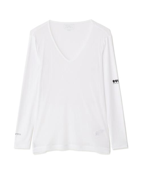 PG BODY】N/パワーネット×Peベア天竺長袖Uネックカットソー(T PG BODY】N/パワーネット×Peベア天竺長袖Uネックカットソー(T