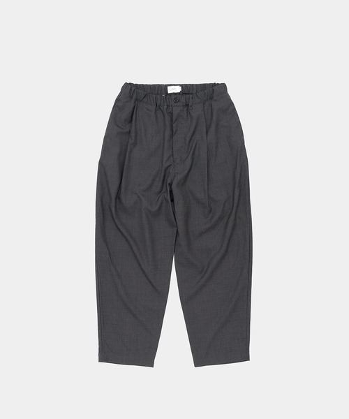 STILL BY HAND（スティルバイハンド）の「【STILL BY HAND】Summer wool wide pants（スラックス・メンズ・ブラック/チャコールグレー/グレー・46/48）」の3枚目の写真