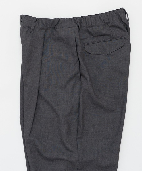 STILL BY HAND（スティルバイハンド）の「【STILL BY HAND】Summer wool wide pants（スラックス・メンズ・ブラック/チャコールグレー/グレー・46/48）」の5枚目の写真