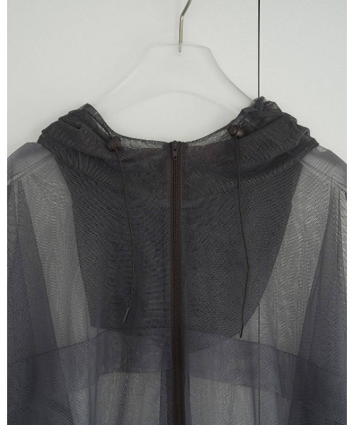 anuke（アンヌーク）の「anuke Tulle Zip Blouzon（ブルゾン・レディース・グレー/ベージュ・FREE）」の10枚目の写真