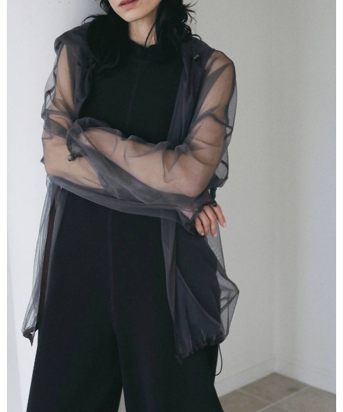 anuke（アンヌーク）の「anuke Tulle Zip Blouzon（ブルゾン・レディース・グレー/ベージュ・FREE）」の14枚目の写真