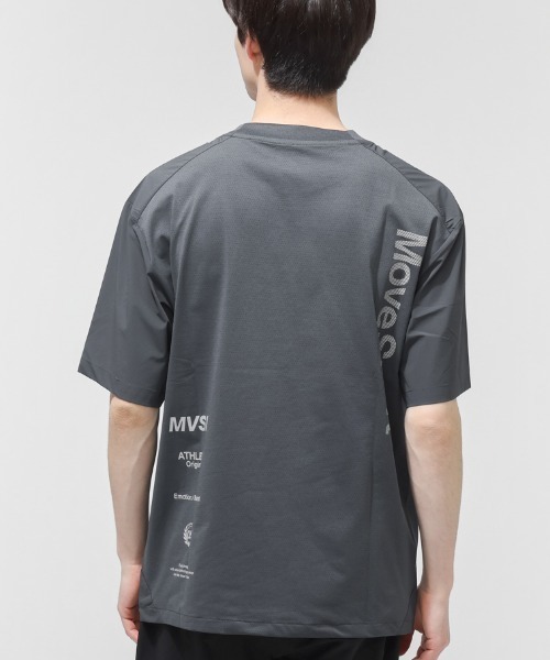 MoveSport(ムーブスポーツ)の「【別注】ムーブスポーツ クロス半袖ピステ 限定コラボ(Tシャツ/カットソー・メンズ・ダークブルー/カーキ/チャコールグレー・M/L/LL/3L)」の13枚目の写真