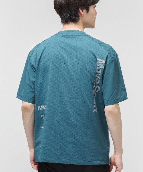 MoveSport(ムーブスポーツ)の「【別注】ムーブスポーツ クロス半袖ピステ 限定コラボ(Tシャツ/カットソー・メンズ・ダークブルー/カーキ/チャコールグレー・M/L/LL/3L)」の8枚目の写真