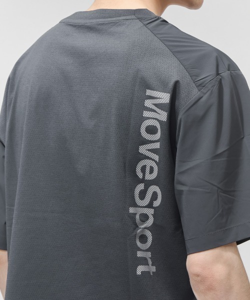 MoveSport(ムーブスポーツ)の「【別注】ムーブスポーツ クロス半袖ピステ 限定コラボ(Tシャツ/カットソー・メンズ・ダークブルー/カーキ/チャコールグレー・M/L/LL/3L)」の10枚目の写真