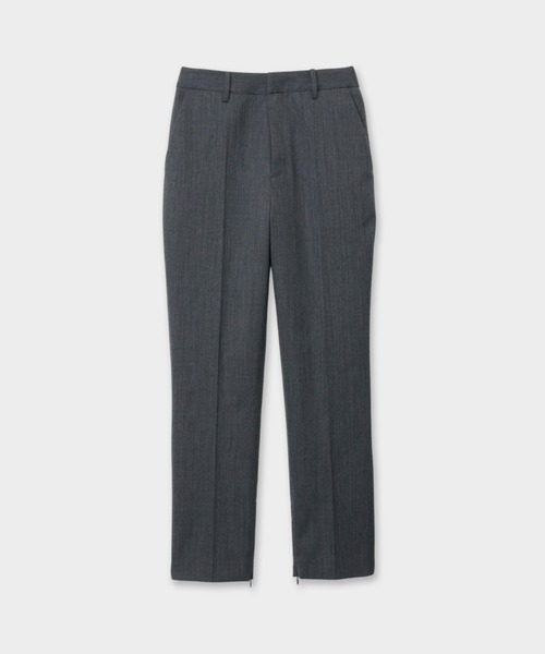 CINOH(チノ)の「BLACK FORMAL GRAY INSIDE ZIP PANTS(スラックス・レディース・グレー・36)」の1枚目の写真