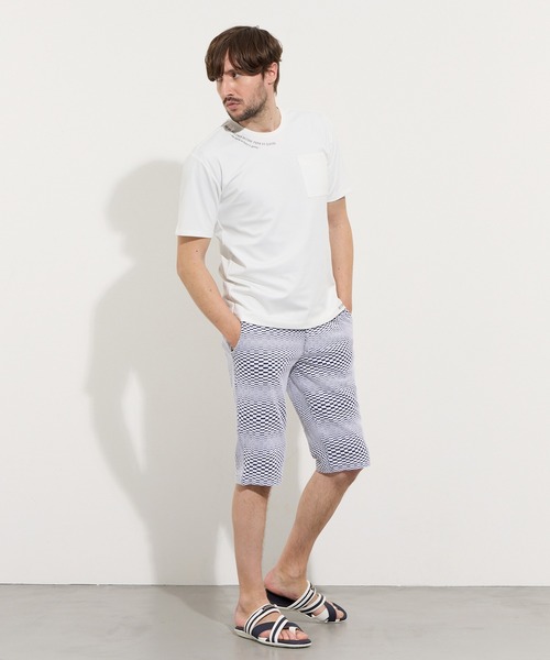 HIDEAWAYS NICOLE（ハイダウェイニコル）の「メタルジェルプリントポケット付き半袖Tシャツ（Tシャツ/カットソー・メンズ・ネイビー/オフホワイト/シルバーグレー/ブラック・X-LARGE/LARGE/MEDIUM）」の15枚目の写真