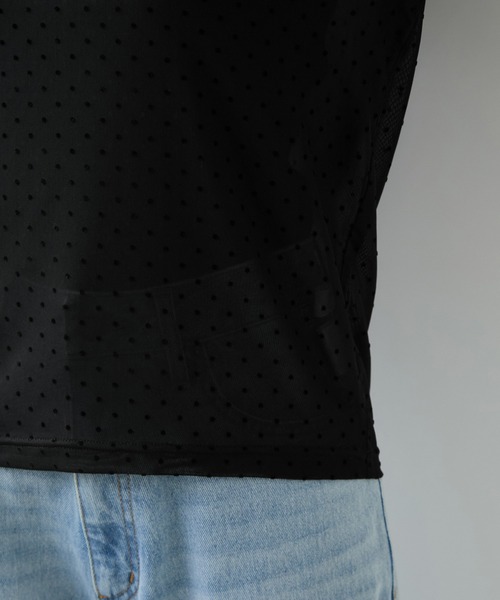 VIS(ビス)の「フロッキードットチュールプルオーバー(Tシャツ/カットソー・レディース・ブラック系その他/ホワイト系その他5・FREE)」の7枚目の写真